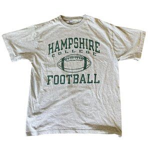 Vintage Y2k graphic tee Grey Hampshire Football 1965 champion t-shirt mens women